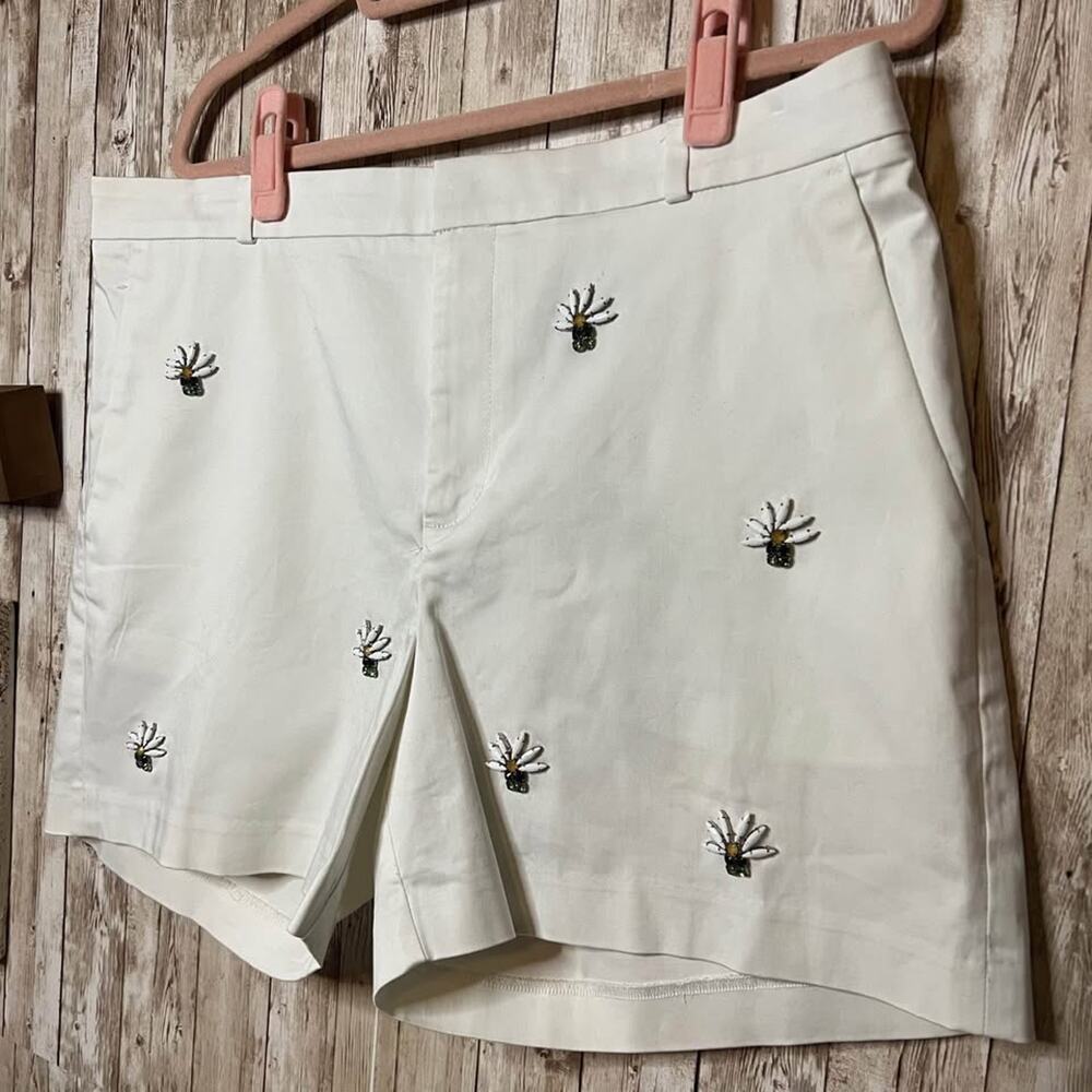 Banana Republic Size 14 Bee Embellished Shorts with Jewels‎